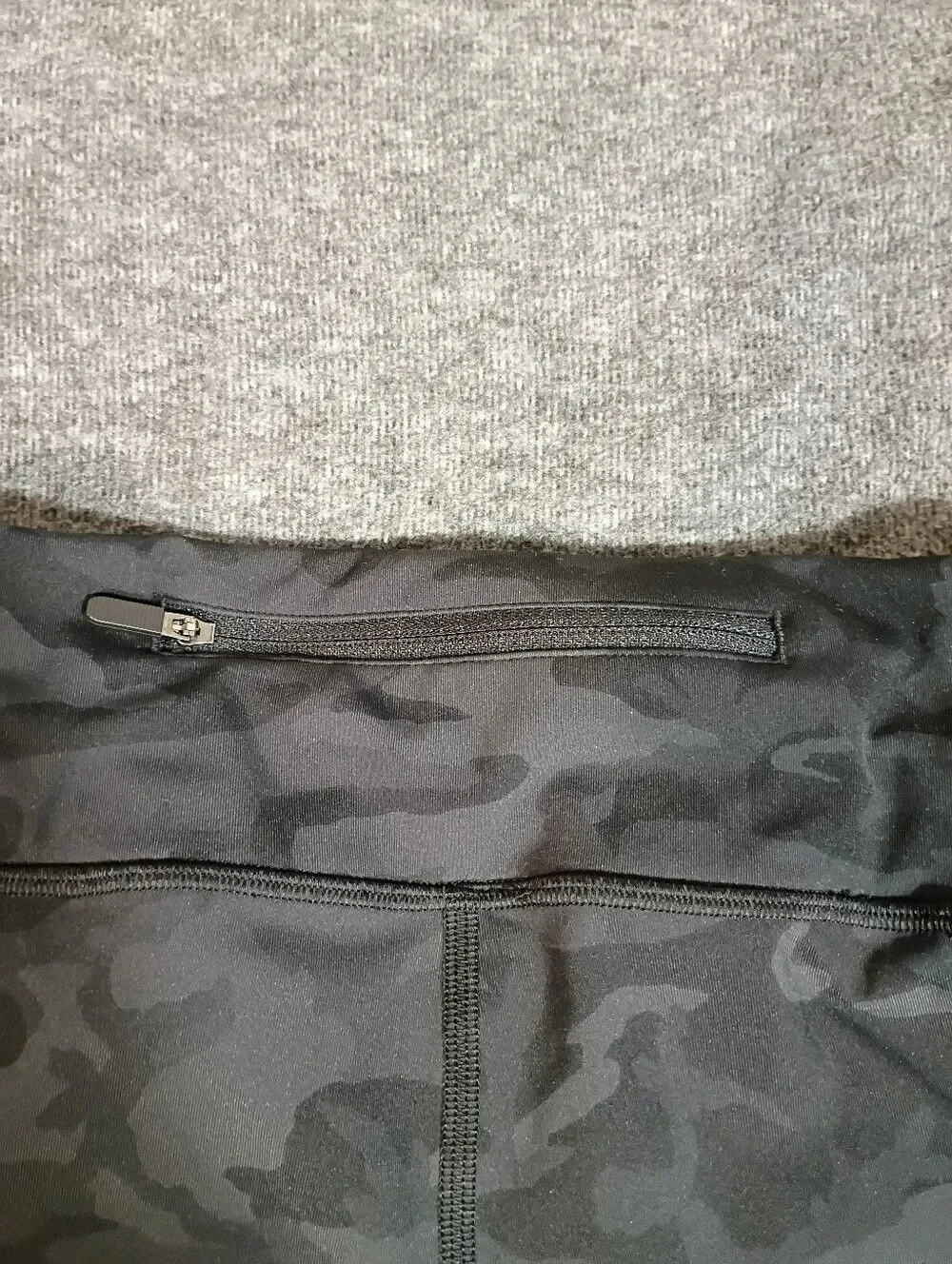 Lululemon Black Camo Crop 21 Leggings Women 12 Fast Free Capri Yoga Gym